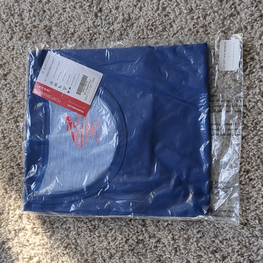 Blue Gym Tank Nwt - L